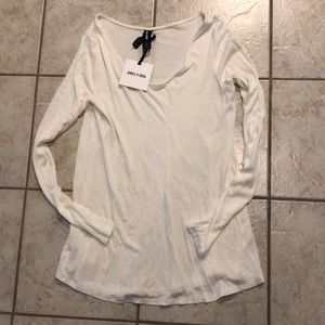 Agnes and Dora thermal tee. Ivory. Small. NWT